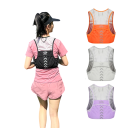 Ultralet unisex løbevest 40x19 cm til maraton, cykling og vandreture med reflekterende elementer, lommer og åndbar ryg. 3
