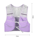 Ultralet unisex løbevest 40x19 cm til maraton, cykling og vandreture med reflekterende elementer, lommer og åndbar ryg. 4
