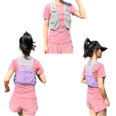 Ultralicht unisex hardloopvest 40x19 cm voor marathon, fietsen en wandelen met reflecterende elementen, zakken en ademende rug 5