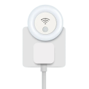 Ultraljudsmyggavvisare med nattlampa 5×5×4,3 cm Smart frekvens EU-kontakt Sovrumsavvisande enhet inomhus 100-240V 4