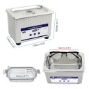 Ultraljudsrengöring för smycken och glasögon 0,8 l 40 kHz 35 W timer rostfritt stålbalja professionell rengöring EU-kontakt 4