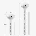 Ultraschall-Luftbefeuchter in einer Flasche 5,6 x 13,7 cm und 21,4 cm Tragbarer Luftbefeuchter mit LED-Licht Leiser Betrieb für Zuhause und Büro 4