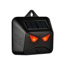 Ultraschall-Schädlingsabwehrgerät mit roten LED-Lichtern 20 m Reichweite 120° Winkel Solarpanel Lithium-Batterie schwarz für den Garten 2