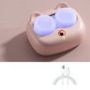Ultrasonisk kontaktlinsrengörare USB-laddning bärbar fodral 360° rengöring kompakt design färgutförande 2