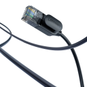 Ultratenký ethernetový kabel Cat6A 10Gbps 50 cm UTP RJ45 500MHz černý síťový kabel pro připojení PC routeru a TV zařízení 3