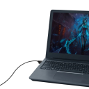 Ultrathin ethernetkabel Cat6A 10Gbps 50 cm UTP RJ45 500MHz zwart netwerkkabel voor aansluiting van PC, router en TV-apparaten 5