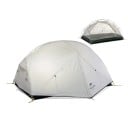 Ultraușor stan pentru 2 persoane 210 x 255 x 100 cm gri din nylon rezistent 20D Trei sezoane turistice pentru expediții și călătorii de o zi 1