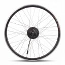 Umbau-Kit für Elektrofahrrad Vorderradmotor im Nabenteil XF07 36 V 250 W Rad 26" Bremsensor Gabelabstand 9,7–10,3 cm LCD-Display Schwarz 1