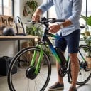 Umbaukit für E-Bike Vorderradmotor im Naben XF07 36 V 250 W Rad 27,5" Gabelabstand 9,7–10,3 cm LCD-Display Schwarz 6