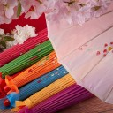 Umbrelă de femei de 84 cm cu flori de cireș japonez Sakura Umbrelă elegantă cu motiv floral Protecție elegantă împotriva ploii accesoriu de modă 2