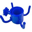 Umbrella Hook with Bag Hooks for a Pole with a Diameter of 19-32 mm Plastic Blue for the Beach for Towels Bags and Accessories to Prevent Sand 2
