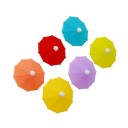 Umbreluțe din silicon pentru cocktailuri pe marginea paharului Decorațiuni pentru băuturi și alte băuturi într-un amestec de culori Dimensiune 4 x 3 3
