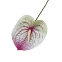 Umělá dekorativní květina anthurium 60 cm PU červená realistická květinová dekorace do vázy pro interiér sada 3 ks 2