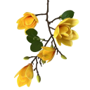 Umělá květina magnólie větev s poupaty 65 cm hedvábí růžová dekorativní květ do vázy a bytového aranžmá 3