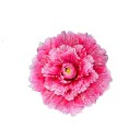 Umělá pivoňka bohatý květ 30 cm hedvábná tkanina a příze dekorativní květina do vázy na stůl komodu polici interiér 1