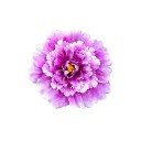 Umělá pivoňka bohatý květ 40 cm hedvábná tkanina a příze dekorativní květina do vázy na stůl komodu polici interiér 4