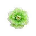 Umělá pivoňka bohatý květ 40 cm hedvábná tkanina a příze dekorativní květina do vázy na stůl komodu polici interiér 8