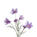 Umělá rostlina heřmánku do květináče realistické květy 60 cm hedvábí vločkový plast ocelová stonka pro dekoraci 15