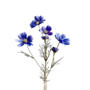 Umělá rostlina heřmánku do květináče realistické květy 60 cm hedvábí vločkový plast ocelová stonka pro dekoraci 8