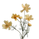 Umělá rostlina heřmánku do květináče realistické květy 60 cm hedvábí vločkový plast ocelová stonka pro dekoraci 3