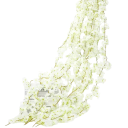 Umělá závěsná girlanda květinová převislá dekorace 180 cm vícebarevná na svatbu stěnu pergolu balkon terasu interiér 4