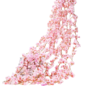 Umělá závěsná girlanda květinová převislá dekorace 180 cm vícebarevná na svatbu stěnu pergolu balkon terasu interiér 2