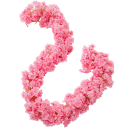 Umělá závěsná girlanda sakury dekorativní květinový řetěz 180 cm PP pro výzdobu interiéru, svatby, oslavy a fotokoutek 3