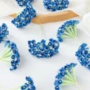 Umělé dekorační květiny drobné květní svazky 7 cm hedvábí květinová dekorace do věnců aranžmá svatebních ozdob interiéru 10