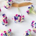 Umělé dekorační květiny drobné květní svazky 7 cm hedvábí květinová dekorace do věnců aranžmá svatebních ozdob interiéru 2