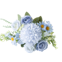 Umělé dekorativní květiny bohatý květinový svazek 30x16 cm hedvábí + plast aranžovací dekorace do vázy a interiéru 3