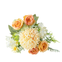 Umělé dekorativní květiny bohatý květinový svazek 30x16 cm hedvábí + plast aranžovací dekorace do vázy a interiéru 1