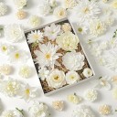 Umělé dekorativní květy realistické aranžovací květiny 20 ks hedvábí sada pro svatby výzdobu stolů a tvoření dekorací 4