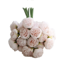 Umělé květiny pivoňky realistické květy 28 cm hedvábí dekorativní aranžmá pro vázu svatbu a bytovou dekoraci 4