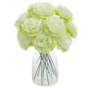 Umělé pivoňkové květy se stonky realistické květiny 20 cm 6 ks hedvábí dekorace do vázy svatební aranžmá interiéru 1