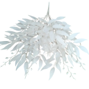 Umělé trávní rostliny převislý dekorativní svazek 55 cm plast a hedvábná tkanina závěsná bytová dekorace do květináče 6