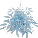 Umělé trávní rostliny převislý dekorativní svazek 55 cm plast a hedvábná tkanina závěsná bytová dekorace do květináče 2