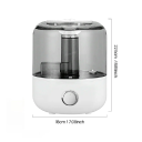 Umidificator de aer 18 x 22,5 cm Capacitate 3 l cu sterilizare UV Împotriva aerului uscat pentru apartament și dormitor Funcționare silențioasă Aer condiționat pentru acasă 2