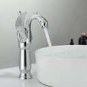 Umyvadlová baterie labutí design jednopáková výška 28,5 cm šířka 14 cm stojánkový vodovodní kohoutek k umyvadlu do koupelny 2