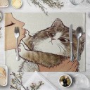 Underlägg med kattmotiv 13