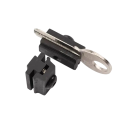 Unealtă specială de prindere verticală GOSO cu deschidere pe ambele părți 2,5 × 0,8 cm pentru fabricarea dinților pe cheie și lucrări de lacatuserie 3