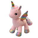 Unicornio de peluche 40 cm Juguete suave de algodón y algodón PP Decoración adorable para la habitación infantil Juguete abrazable para niños y adultos 3