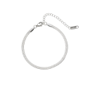 Unisex armband van roestvrij staal slang ketting 17-22cm 3mm Stijlvolle roestvrijstalen unisex armband slang ketting 1