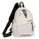 Unisex-Brusttasche aus Nylon, über der Schulter, verstellbarer Riemen, Reißverschluss, leichte Sporttasche, Reisetasche für draußen 6