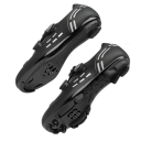 Unisex cyklistické boty s dvojitým otočným zapínáním a perforací nylon bavlna EVA pevná konstrukce pro silniční cyklistiku 4