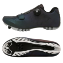 Unisex cyklistické boty s otočným zapínáním a páskem nylon PU kůže EVA bavlna pro silniční i horskou cyklistiku 5