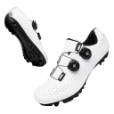 Unisex cyklistické boty s otočným zapínáním a páskem nylon umělá kůže EVA pevná konstrukce pro horskou cyklistiku 4