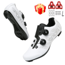 Unisex cyklistické topánky s otočným zapínaním a páskom vrátane kufrov nylon PU koža EVA bavlna pre cestnú aj športovú cyklistiku 8