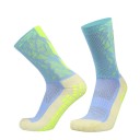 Unisex fodboldsportssokker EUR 39-45 skridsikker silikonesål knæhøj åndbar elastik 5