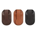 Unisex Geldbörse für Münzen 25,4 x 7,8 cm Synthetisches Leder Messing Klappe zum Schutz des Reißverschlusses mit Gürtelschlaufe 7