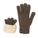 Unisex gestrickte Touchscreen-Handschuhe Einheitsgröße Warme Winterhandschuhe mit Fleece-Futter Weiche wärmende Handschuhe für den täglichen Gebrauch 5